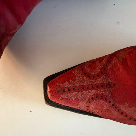 Corral Boots Red Laser Ankle Boots size 8 - Picture 6 of 7